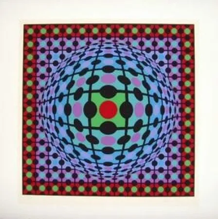 Screenprint Vasarely - Untitled