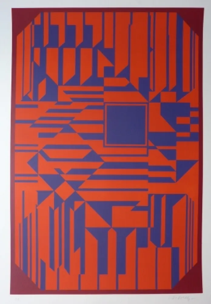 Screenprint Vasarely - Untitled