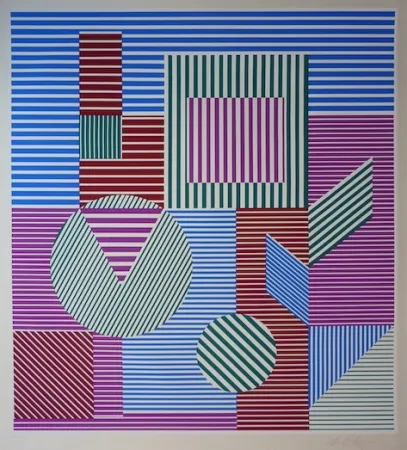 Screenprint Vasarely - Untitled