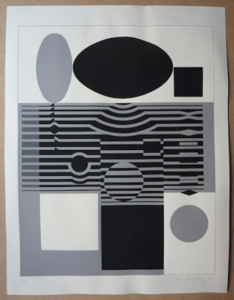 Screenprint Vasarely - Untitled