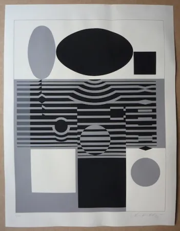 Screenprint Vasarely - Untitled