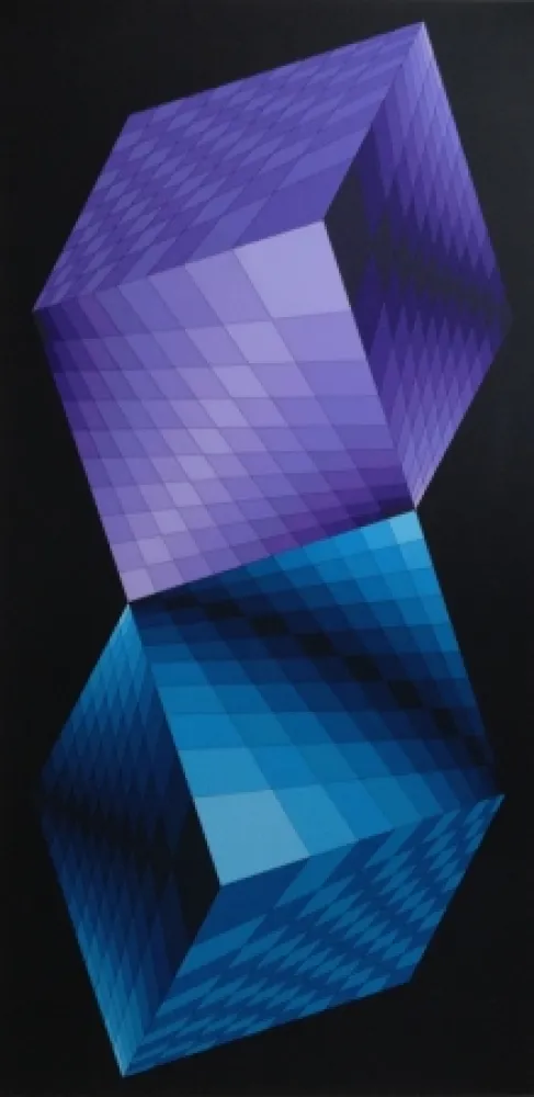Screenprint Vasarely - Untitled