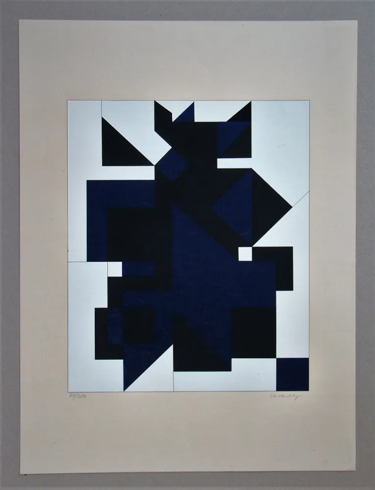 Screenprint Vasarely - Utica