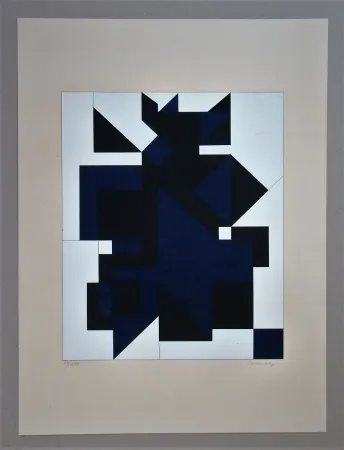 Screenprint Vasarely - Utica