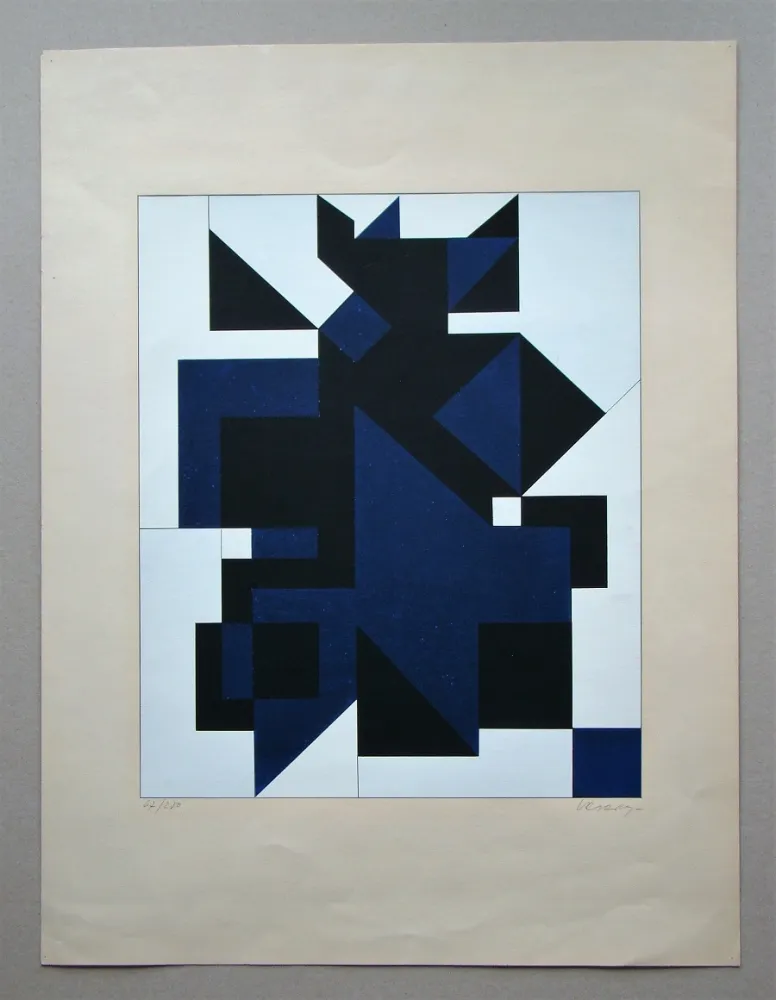 Screenprint Vasarely - Utica