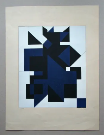 Screenprint Vasarely - Utica