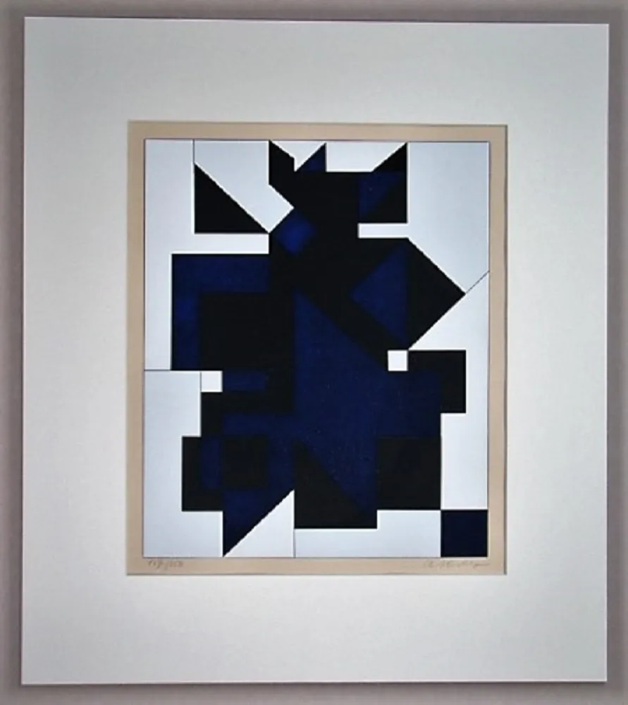 Screenprint Vasarely - Utica
