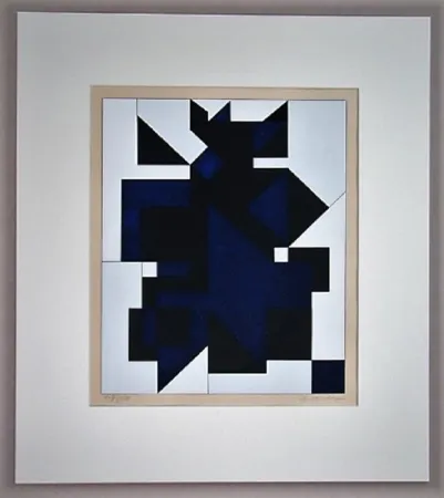 Screenprint Vasarely - Utica