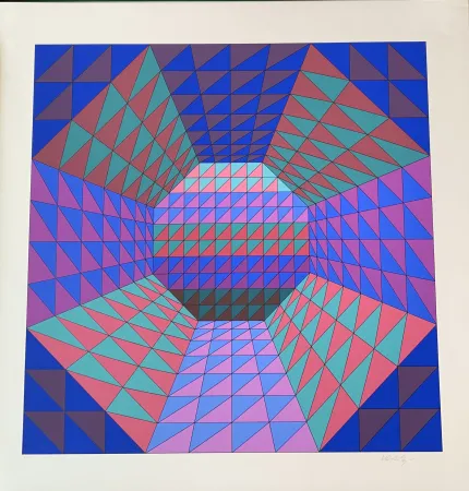 Screenprint Vasarely - Vancouver 7