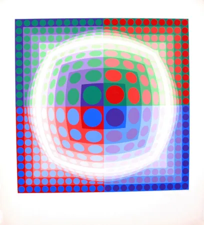 Screenprint Vasarely - VEGA