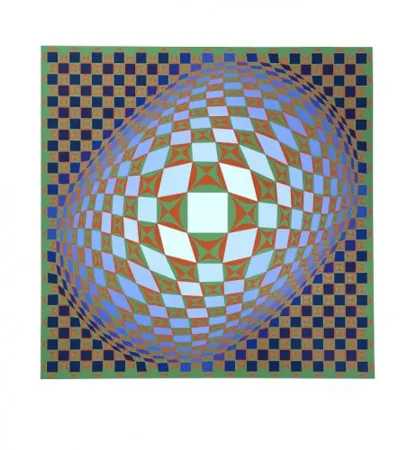Screenprint Vasarely - Vilag
