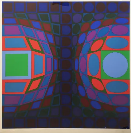 Screenprint Vasarely - Viva