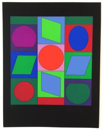 Screenprint Vasarely - Zaphir