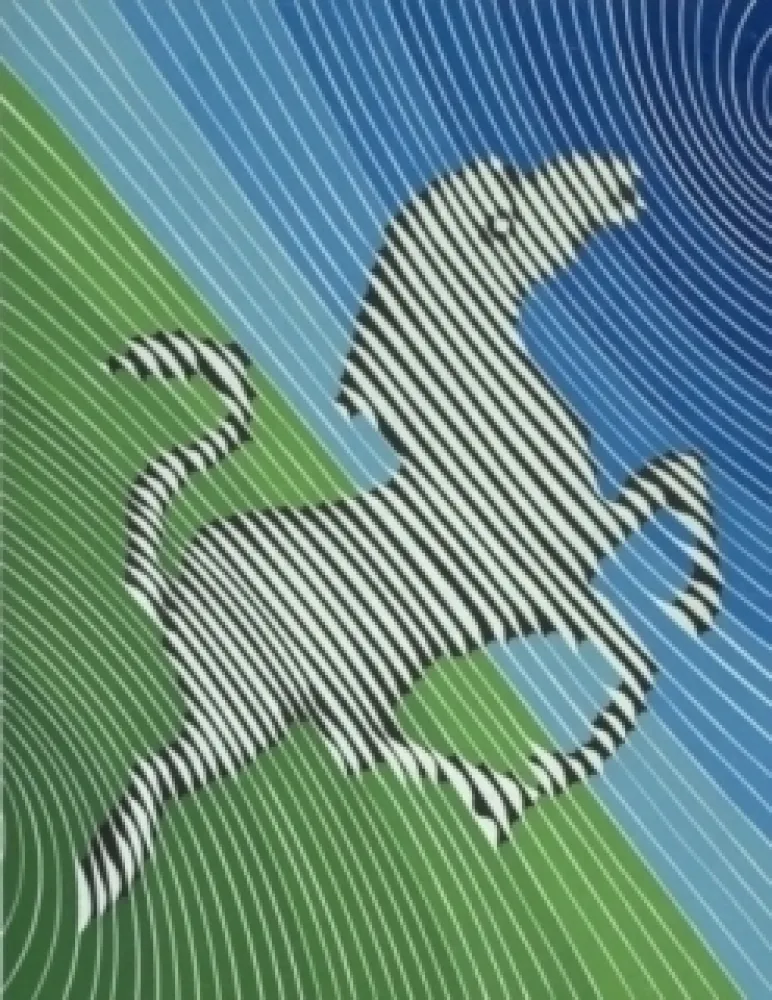 Lithograph Vasarely - Zèbre n°2