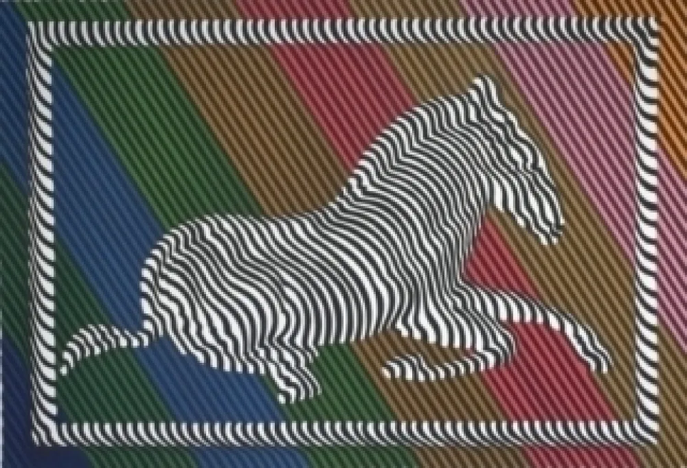 Lithograph Vasarely - Zèbre n°3