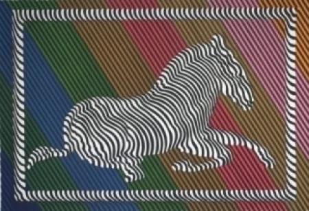 Lithograph Vasarely - Zèbre n°3