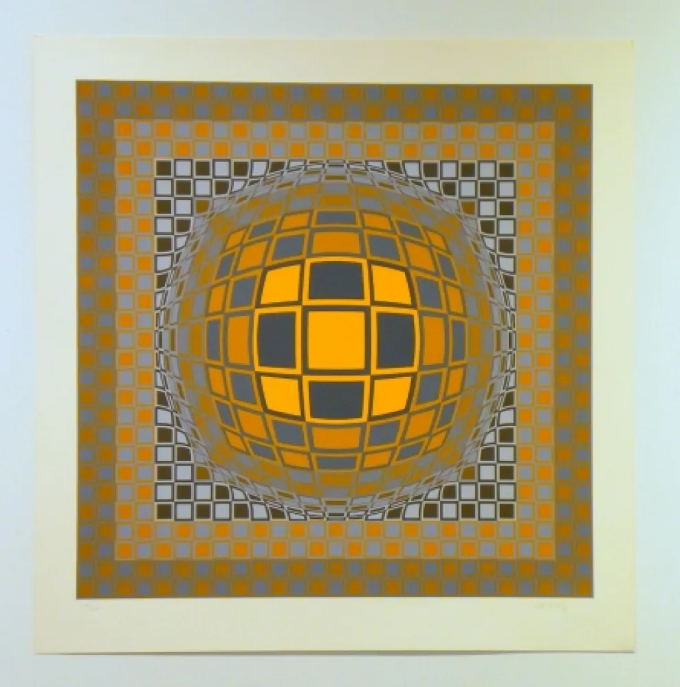 Screenprint Vasarely - Zeng