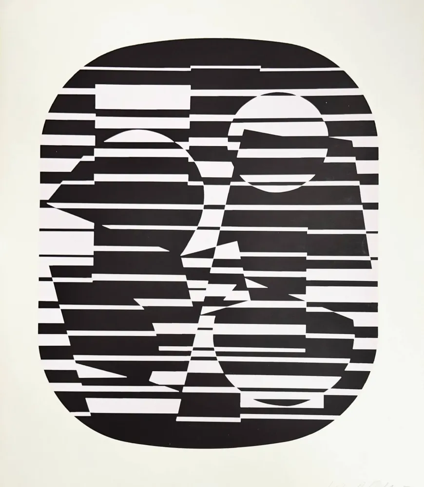 Screenprint Vasarely - Zeta