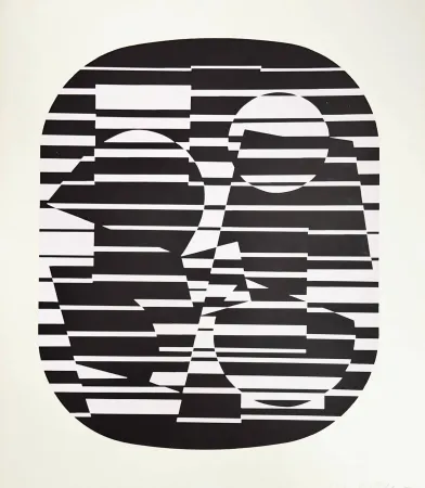 Screenprint Vasarely - Zeta