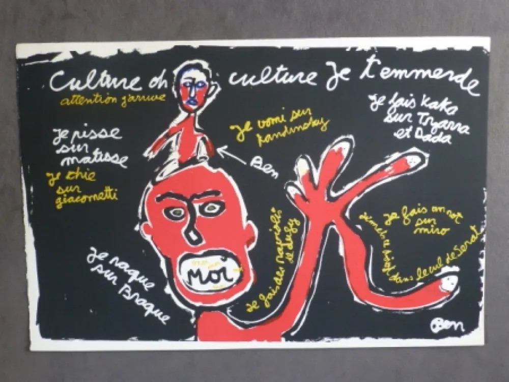 Screenprint Vautier - Culture oh culture...