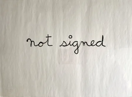 Screenprint Vautier - Not signed