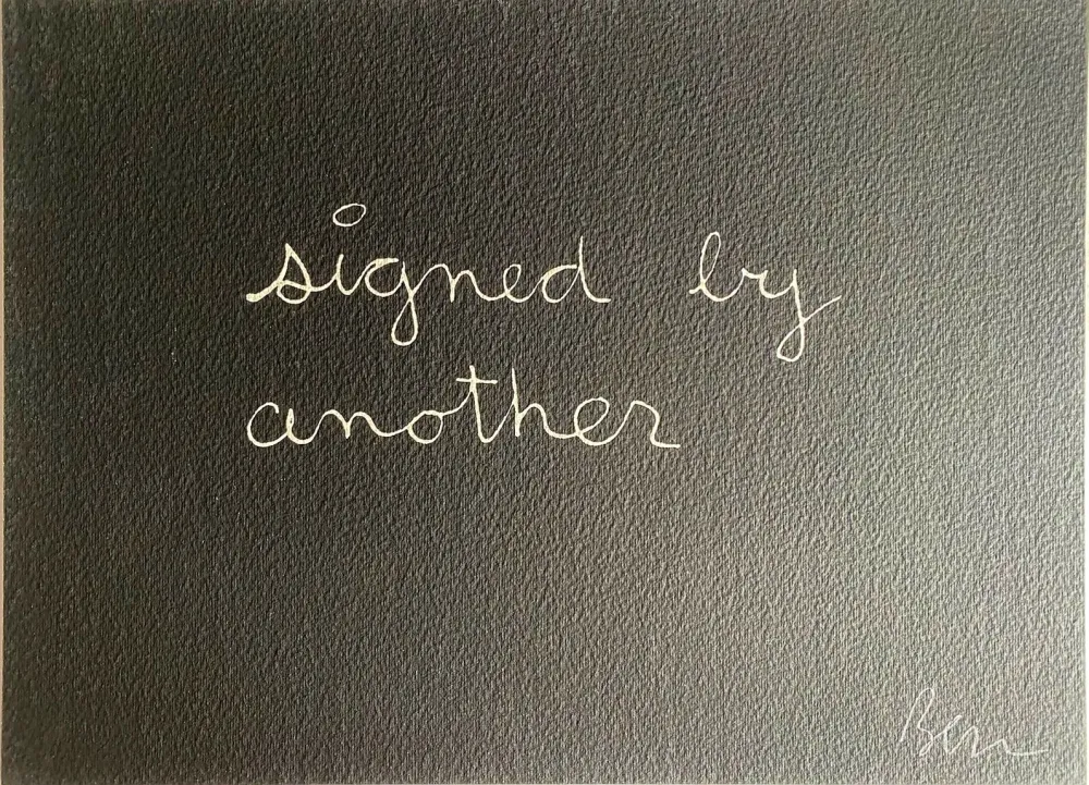 Screenprint Vautier - Signed by another