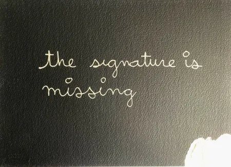 Screenprint Vautier - The signature is missing