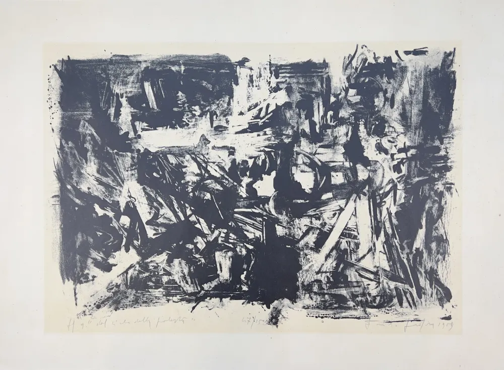 Lithograph Vedova - Dal ciclo della protesta - n. 9