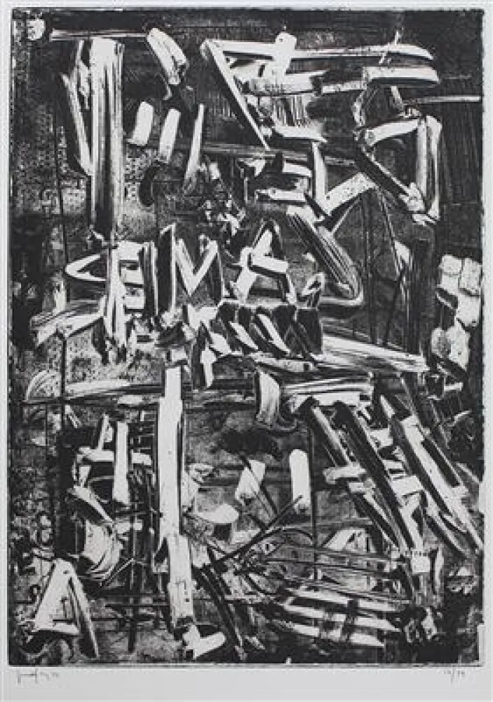 Etching And Aquatint Vedova - Diario 1/3