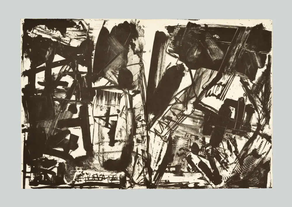 Lithograph Vedova - Scontro di situazioni