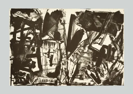 Lithograph Vedova - Scontro di situazioni