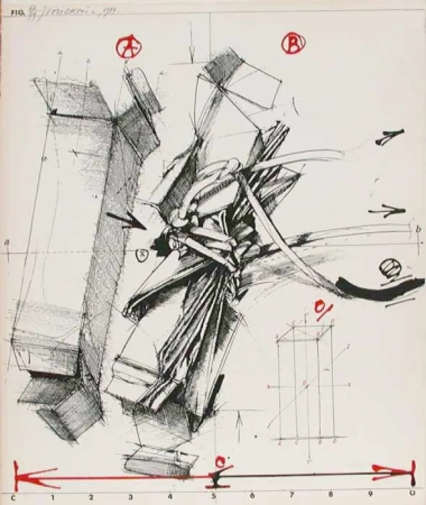 Lithograph Velickovic - BOITES