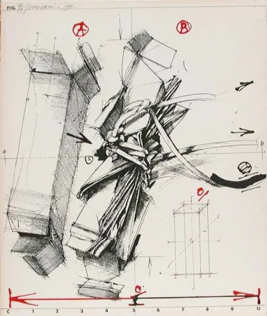 Lithograph Velickovic - BOITES