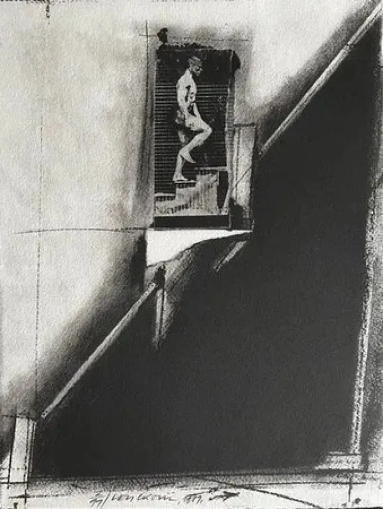 Lithograph Velickovic - Composition 