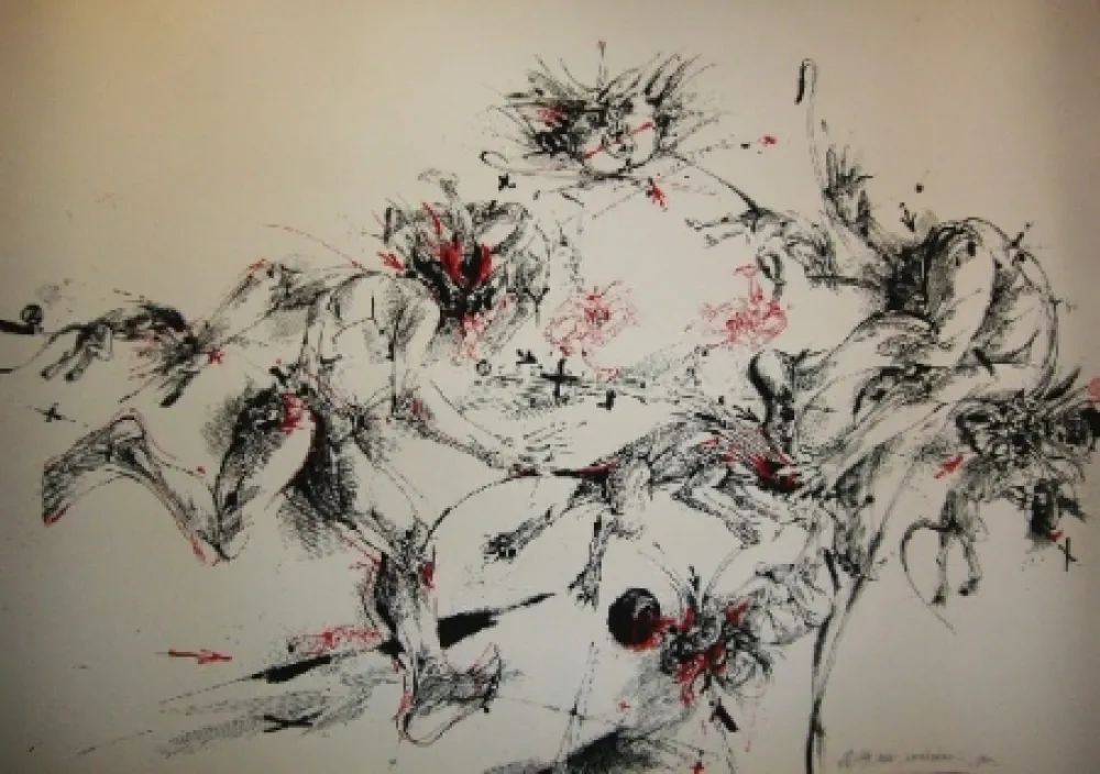 Lithograph Velickovic - Fig MII