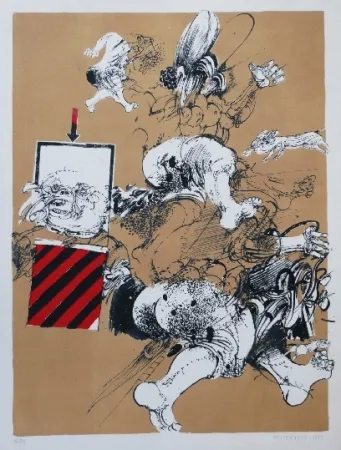 Lithograph Velickovic - FIGURE