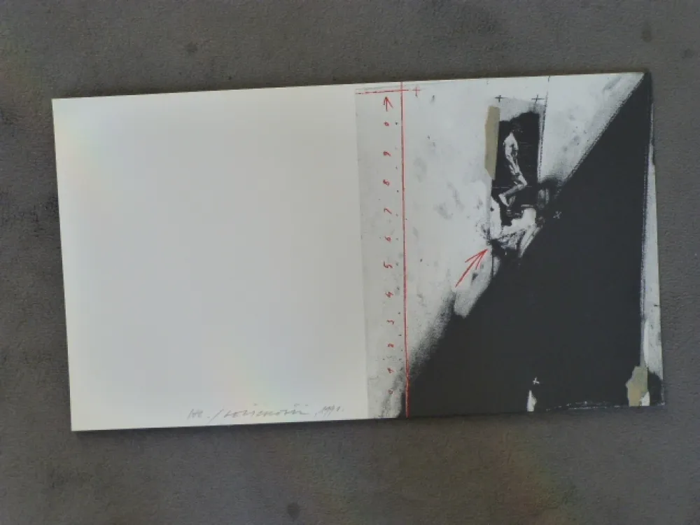 Lithograph Velickovic - Homme debout 