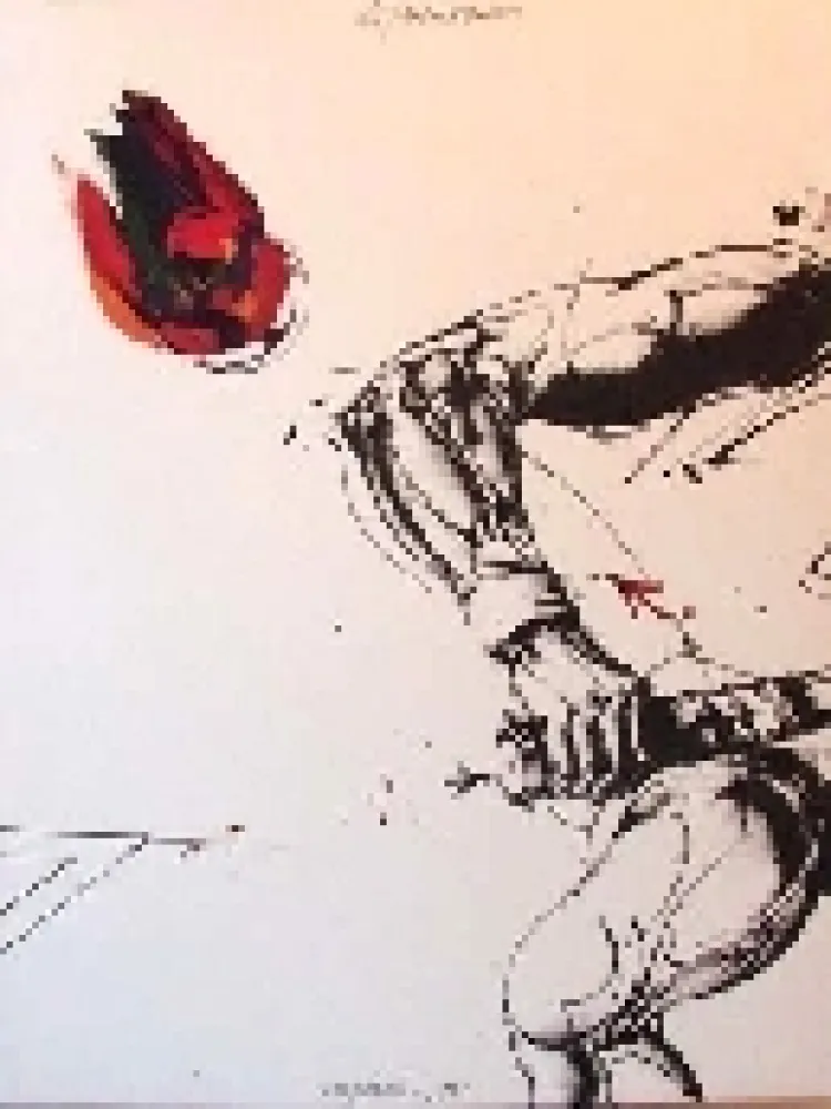 Lithograph Velickovic - Roland Garros