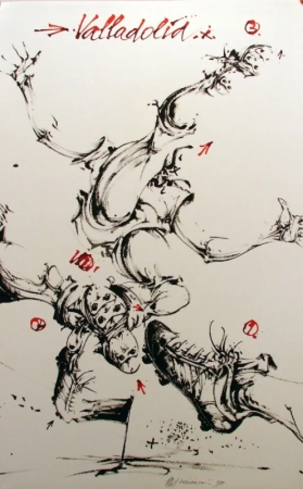 Lithograph Velickovic - Valladolid