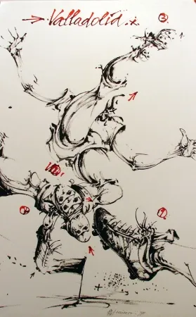 Lithograph Velickovic - Valladolid