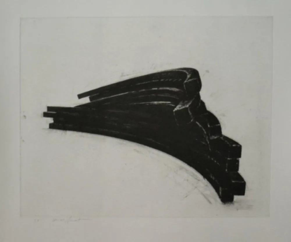 Etching And Aquatint Venet - COMPOSITION 4