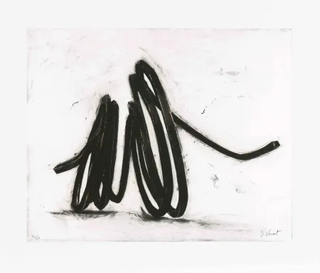 Engraving Venet - Indeterminate line I