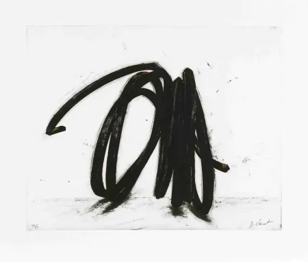 Engraving Venet - Indeterminate Line II