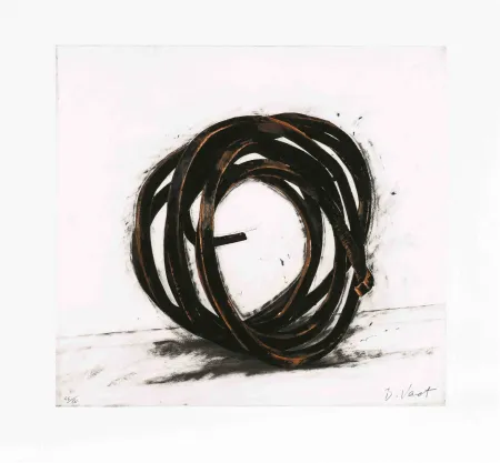 Engraving Venet - Indeterminate Line III