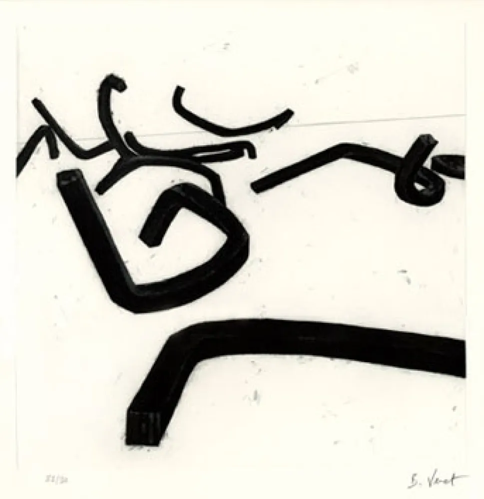 Etching Venet - LIGNES INDETERMINEES