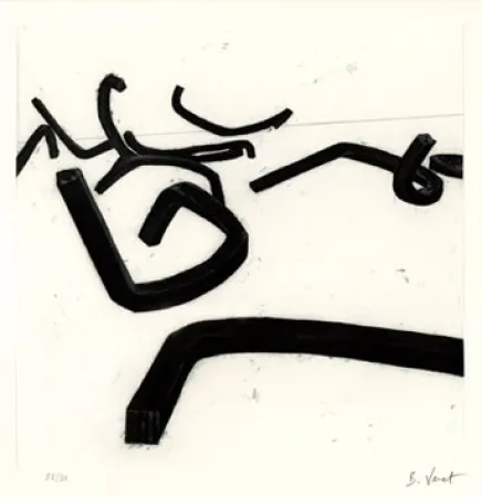 Etching Venet - LIGNES INDETERMINEES