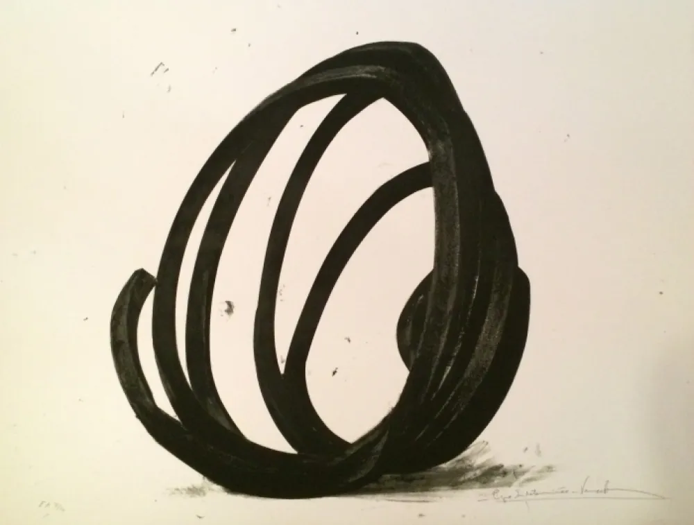 Screenprint Venet - Undetermined Line