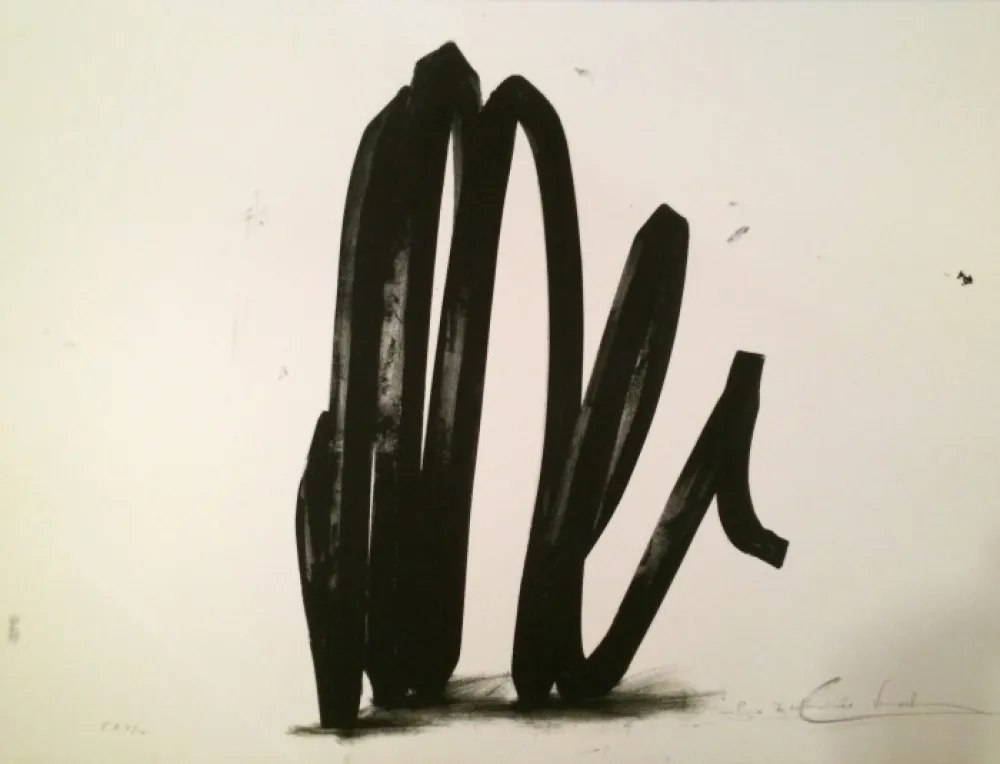 Screenprint Venet - Undetermined Line