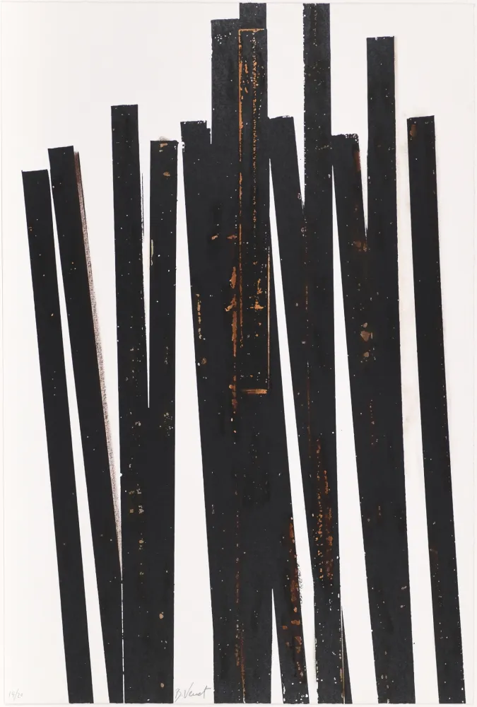 Screenprint Venet - Untitled VI (Lignes droites)