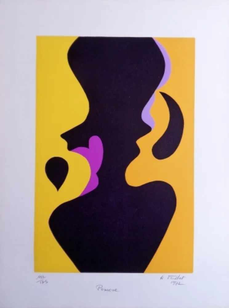 Lithograph Verdet - Pomone